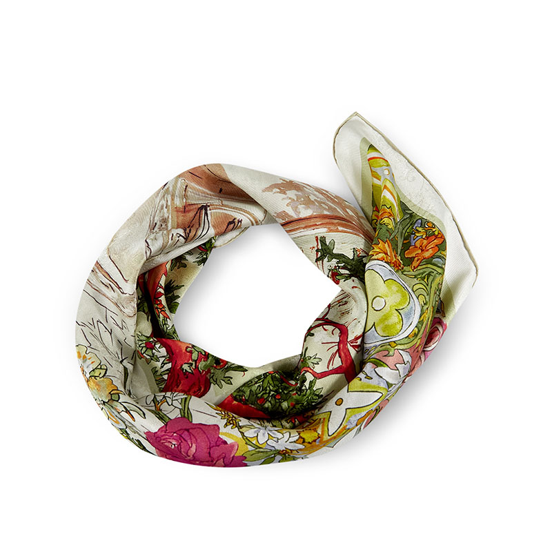 solid color silk scarf