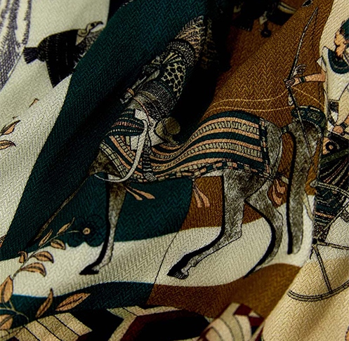 Wool Silk Blend Scarf