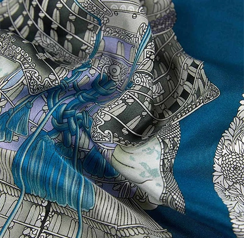 custom printed silk scarf fabric